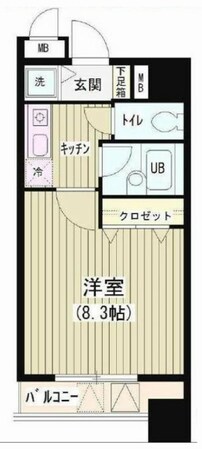 アクアコートの物件間取画像